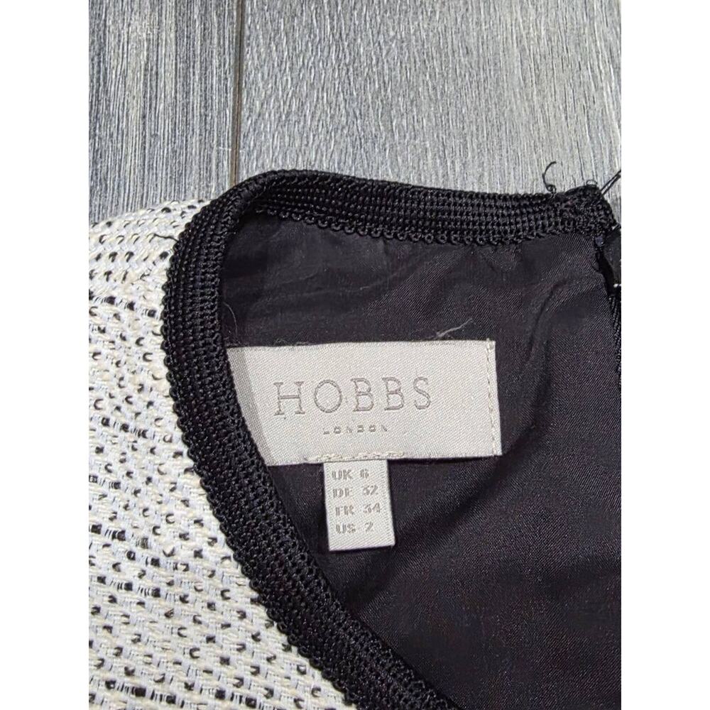 Hobbs Black And White Tweed office work Sheath Dress Size 2 A003342 - Picture 10 of 14